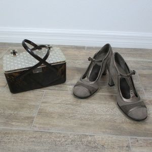 Vintage Lucite Tortoise Shell Sqaure Box Purse